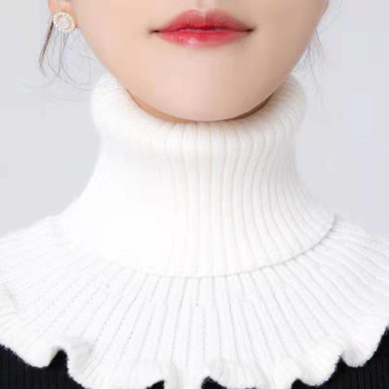 

Women s Knitted High Neck Snood: Versatile Warm Collar and Spine Protector for All Seasons