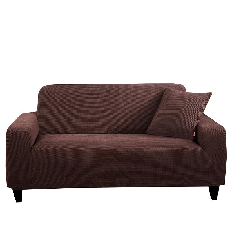 Dicker elastischer Sofabezug Überwurf für Wohnzimmer Günstiger Stretch Polar Fleece Sesselbezug 1/2/3/4 Sitzer Ecksofa Bezüge