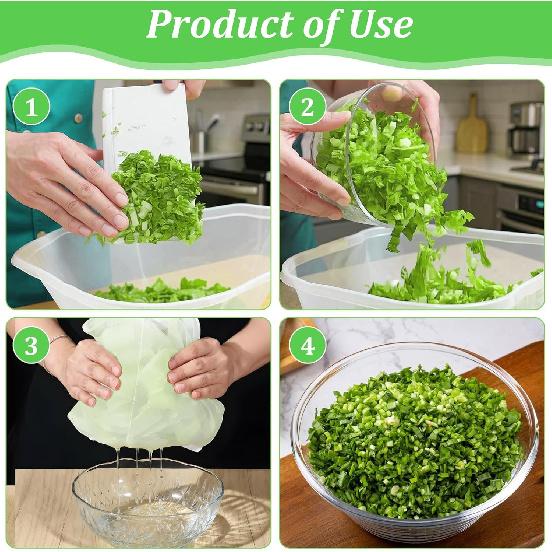 8 PCS Cheese Cloth Bag for Straining, Bowl-shaped Nylon Mesh Strainer Bag, Nut Milk Yogurt Strainer, Reble Fine Mesh Cheesecloth for Straining