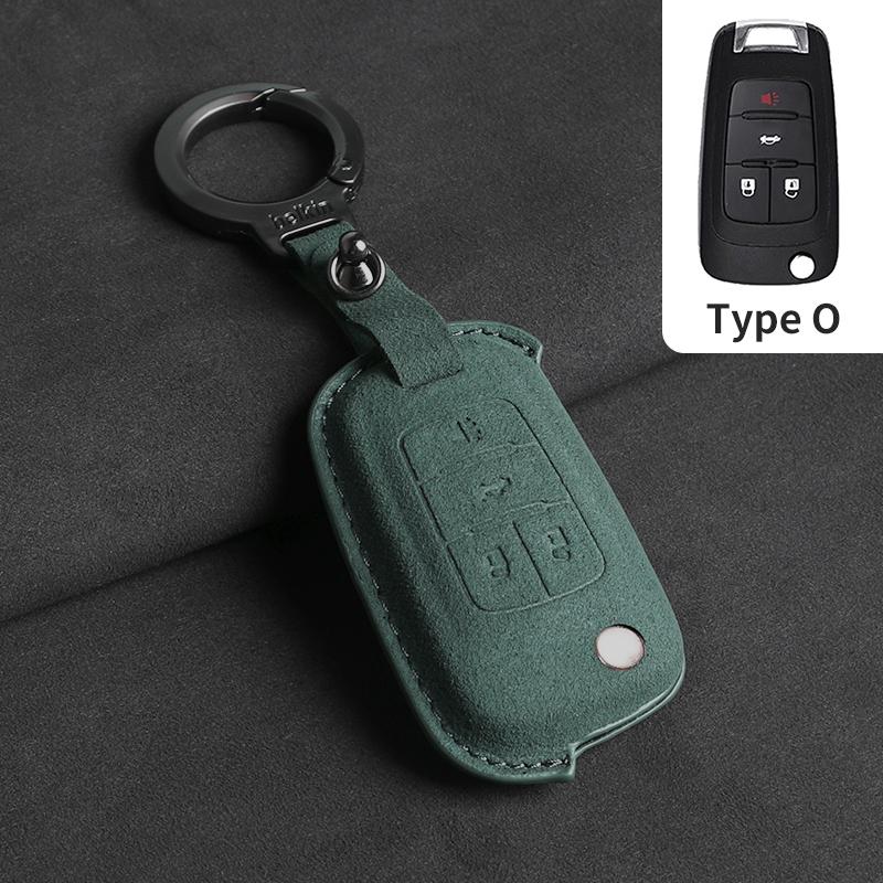 Suede Car Key Case Cover Shell Fob For Buick Encore Envision Gl6 Gl8 Excelle Regal For Chevrolet Cruze Epica Lova Camaro Impala