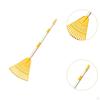 Detachable Leaf Rake with Wood Handle for Kids in Flower Beds