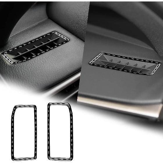 AIRSPEED Car Center Console Button Frame Cover Carbon Fiber AC Control Panel Interior Trim Accessories for Lexus IS250 IS300 IS350 IS200T 2013-2019,