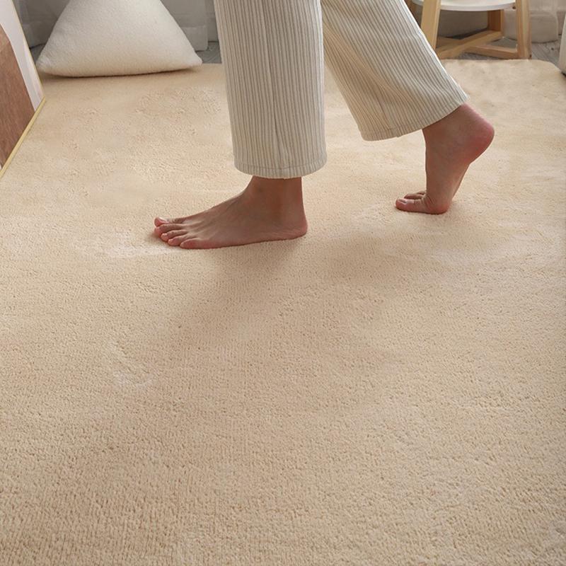 Ultra Soft Short Plush Carpet Anti Slip For Living Room Modern Sofa Area Rugs Children's Bedroom Game Mats Bedside Carpet Gray