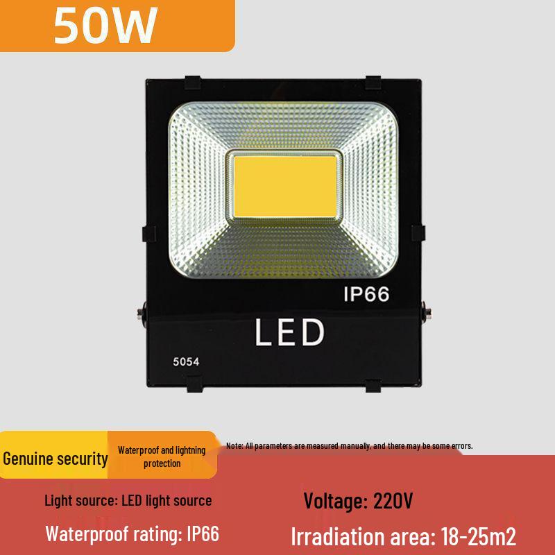 30W/50W Waterproof LED Floodlight: Warm Outdoor Spotlight for Courtyards & Advertising