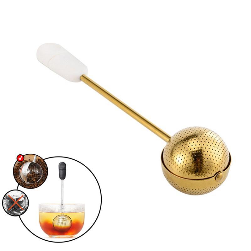 New Stainless Steel Mesh Tea Ball Infuser Loose Leaf Tea Steeper Strainers Reusable Tea Infuser For Loose Tea Coffee Powder