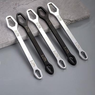 Llave Universal de Doble Extremo Automotriz Mantenimiento de Bicicletas Fontanería 8-22mm Herramienta de Llave Ajustable Autoajustable