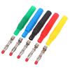 5pcs Insulated Safety Seal Protection Shrouded 4mm Banana Plugs Solder DIY Connectors Adapters For Multimeter Test