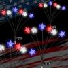 Solar Ground Independence Day Star String Lights American Flag Lights Courtyard Garden Decorative Lights