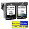 Lingyin Compatible PG-830/CL-831 Ink Cartridge Set