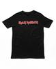 Iron Maiden Distressed Logo T Shirt Mens Rock Music Classic Band Tee New Black