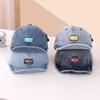 Neue Denim Buchstaben Baby Baseballkappen Sommer Vintage Weicher Schirm Outdoor Sonnenhüte für Baby Jungen Lässig Sport Kinder Schirmmützen