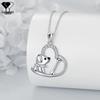 Anime Heart Pendant Dog Necklace - Fashionable Women's Jewelry Accessory