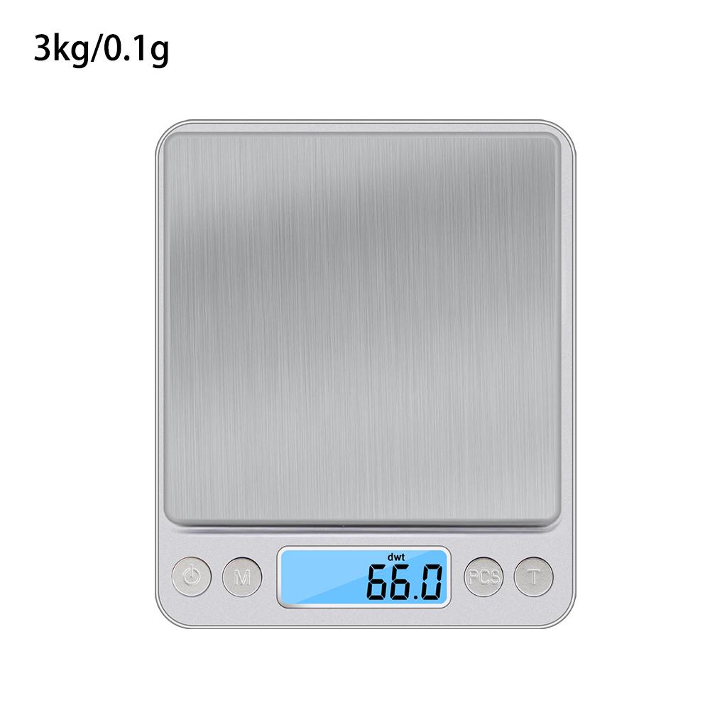 3Kg/500G 0.01g Digital Kitchen Scale Precision Jewelry Scales Weighing For Food Diet Postal Balance Measuring LCD Electronic