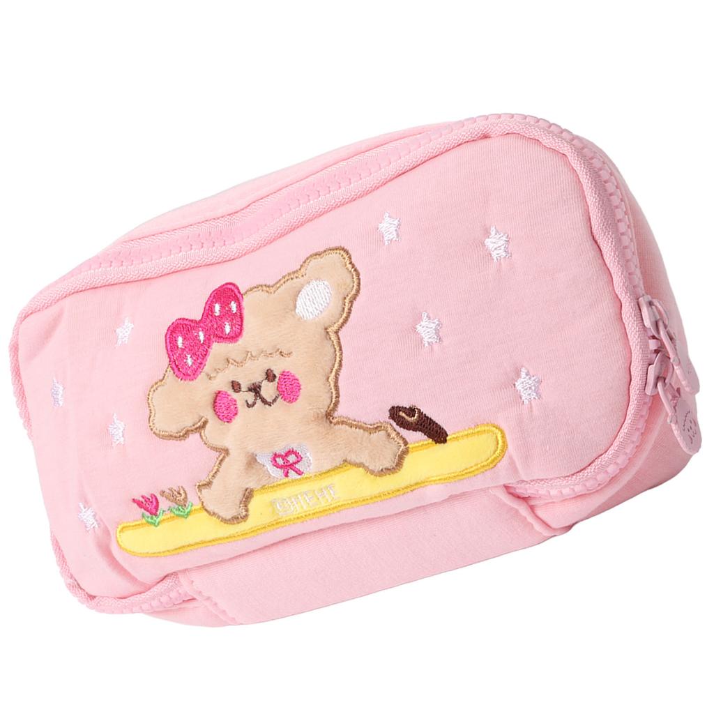 Pencil Bag Cotton Cute Puppy Pattern Large Capacity Cartoon Pencil Pouch for Students