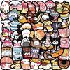 Kreskówkowe Naklejki Sanrio Food Doodle Gitara Notes Bagaż DIY Wodoodporne Hurtowa Sprzedaż