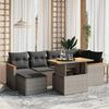 VidaXL Garden Lounge Set with Cushions 7 Pcs, Patio Sofas, Patio Furniture Set, Outdoor Furniture, Grey 3273181
