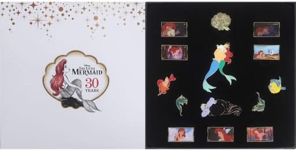 Little Mermaid Ariel 30th Anniversary Pin Badge Set