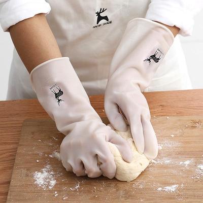 Women's Durable Waterproof Dishwashing and Household Rubber Gloves