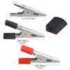 WMYCONGCONG 30-Piece Kit of 48mm Metal Alligator Crocodile Clips, Electrical Test Clamps, Battery Clips with Plastic Handles, Red and Black