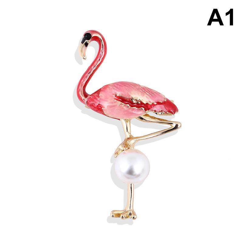 

Cute Enamel Flamingo Brooches Unisex Women And Men Brooch Pin Bird Animal Broche A1