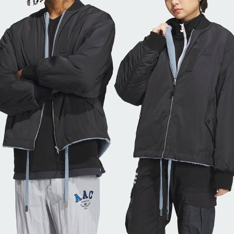 adidas Originals Reversible Sports Long Sleeve Jacket Unisex Outerwear Black IN0989