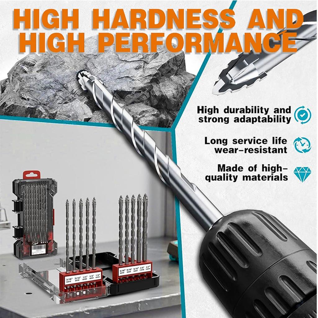 4/5/6/8/10/12mm Four Edge Saw Tooth Eccentric Drill Bit Serrated Eccentric Drill Bit Multifunction High Hardness