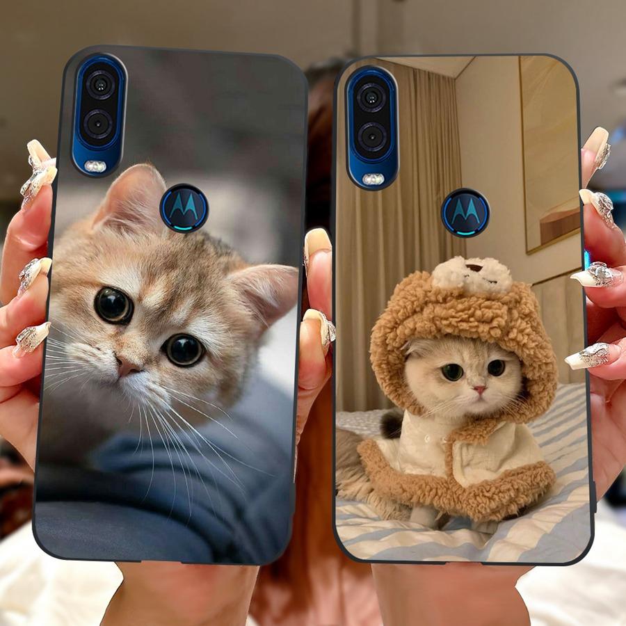 Για θήκη Motorola One Vision Κάλυμμα ONEVision Μοντέρνο Ζωγραφισμένο Σιλικόνης Μαλακό Πίσω Κάλυμμα Για θήκη Motor One Macro Προστατευτικό Κέλυφος