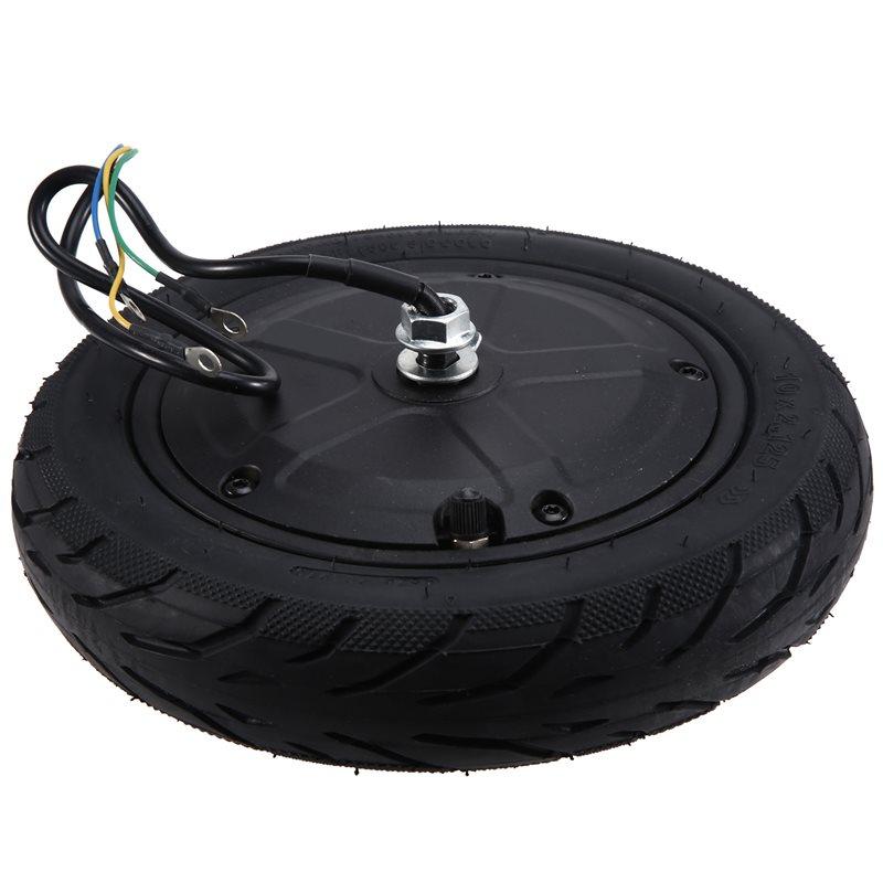 10-дюймовое колесо с мотор-хабом и шиной для электросамоката Ninebot F25/F30/F40, мотор-колесо, сплошная шина, передние моторные запчасти для замены чёрный