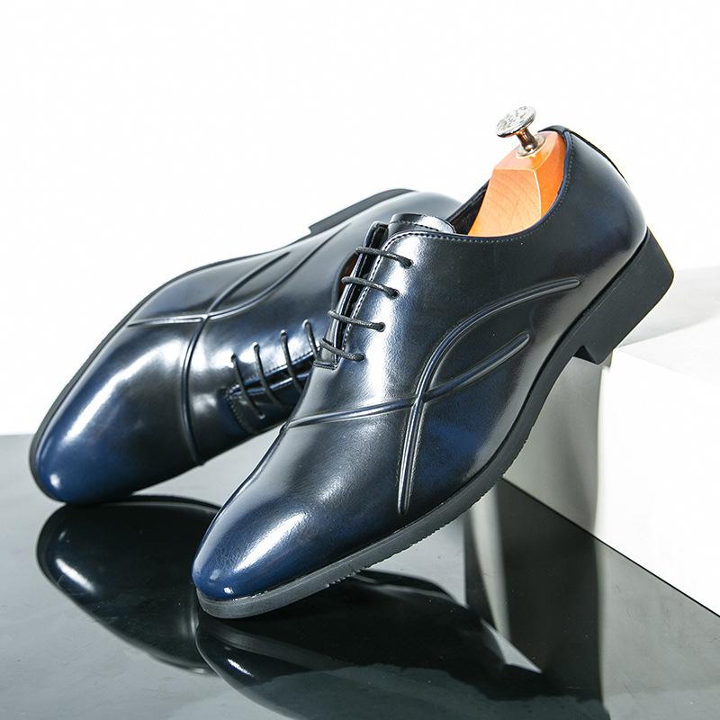 

Amazon Большой размер 46 Мужские низкие повседневные модные кожаные туфли Cross Streamline Деловые туфли для офиса 46