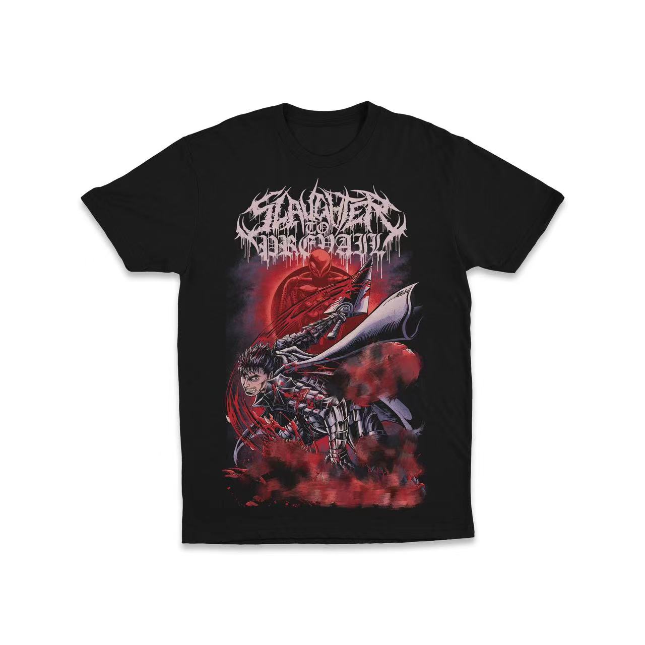 

SLAUGHTER TO PREVAIL Российская Мертвая Ядерная Группа Официальная Футболка, Легенда Меча Ветра Насилие Винтажный Алфавитный Узор Футболка 3XL