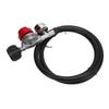 5FT High Pressure Gas Regulator 0 to 30 PSI Adjustable with Gauge for RV Van Trailer Gas Tank Adapter