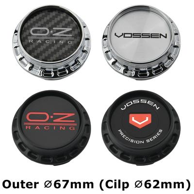 4PCS 67MM OD / 62MM ID Cap For Rims OZ VOSSEN Emblem Wheel Center Cap Sport Car Logo Wheel Cover Hub Caps