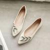 Shallow mouth comfortable women's flats new spring pointed fashion versatile shoes soft soled work shoes