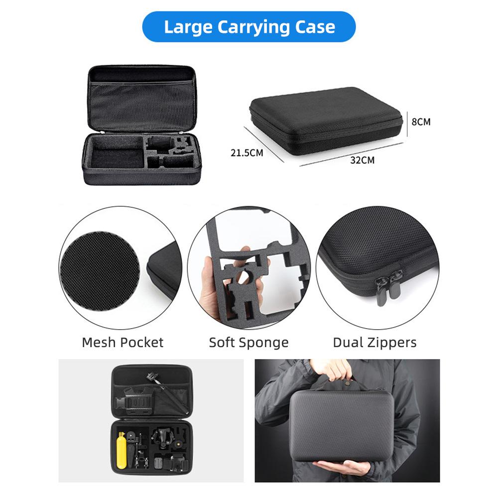 84-in-1 Action Camera Accessories Kit Sports Camera Accessories Set with Carrying Case Replacement