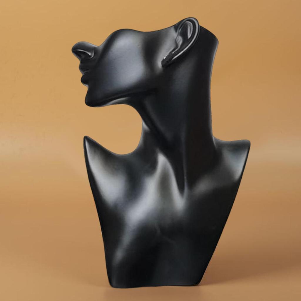 Kreativní organizér na šperky a náhrdelníky a náušnice se stojany na půl obličeje