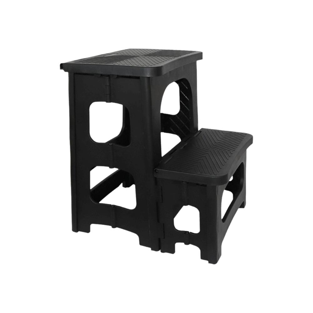 Multi Functional Foldable Stool Stable Support Thickened Plastic Folding Ladder Lightweight Portable Folding Step Stool Home Use