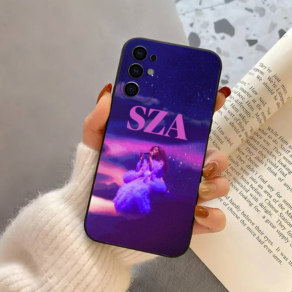 Cool Singer S-SZA-SZA-S Phone Case For Samsung S25,S24,S21,S22,S23,S30,Ultra,S20,Plus,Fe,Soft Silicone Black Cover
