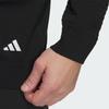 Adidas Primeknit Gradation Pattern Solid Color Golf Long Sleeve Knit Top Men tops Black IN6654
