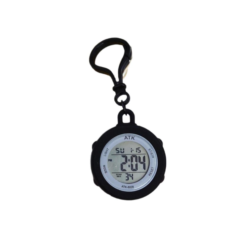 LCD Luminous Alarm Clock Keychain - Student Backpack Electronic Watch Pendant
