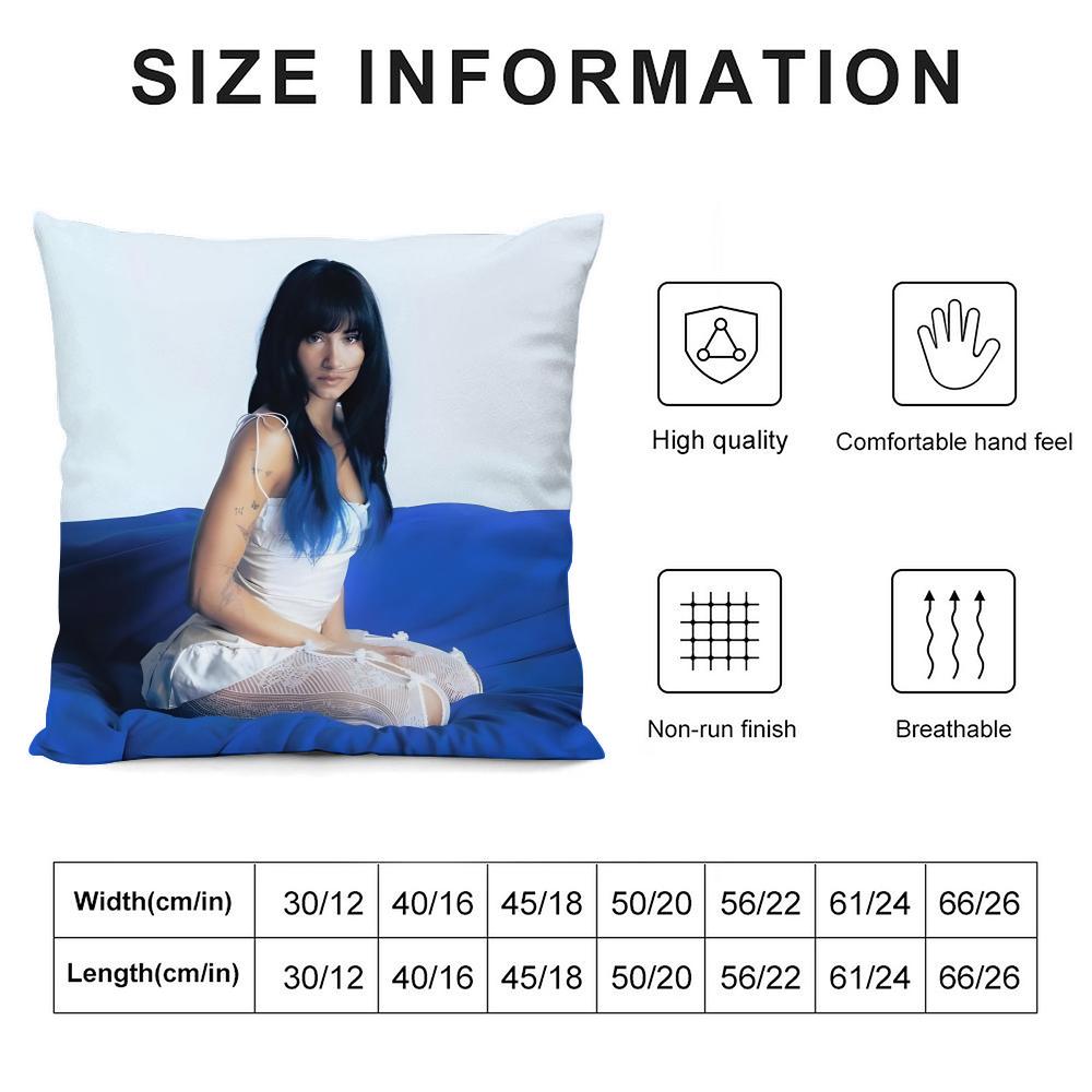 A-Aitana Ocanaa Singer Cushion Cover Pillowcase Ultra Soft Skin Friendly Fabric Cloud Like Comfort & Concealed Zipper