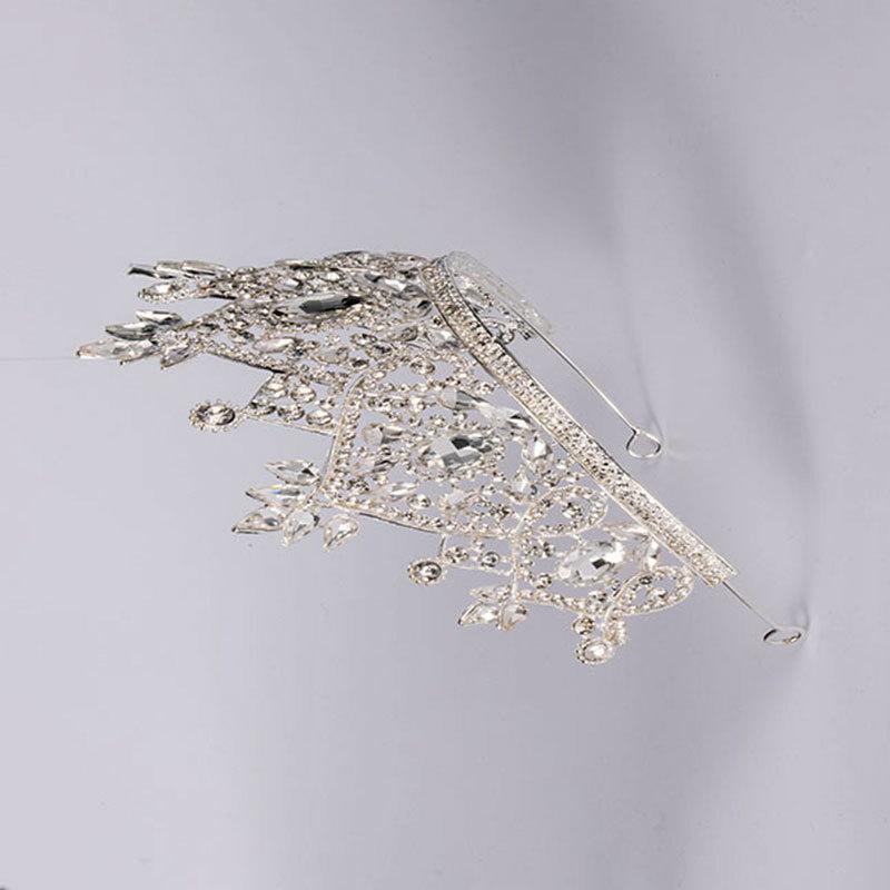 Zircon Bride Crown Princess Wedding Banquet Baroque Diamond Show Crown Headband