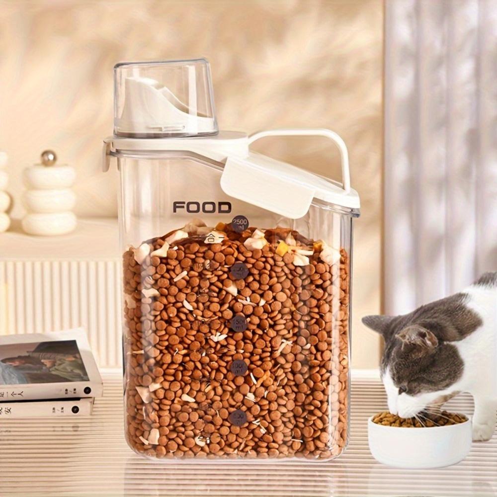 Moisture-Proof Storage Container For Grains Pet Food Snacks Transparent Sealed Food Storage Jar Kitchen Organizer For Dry Foods