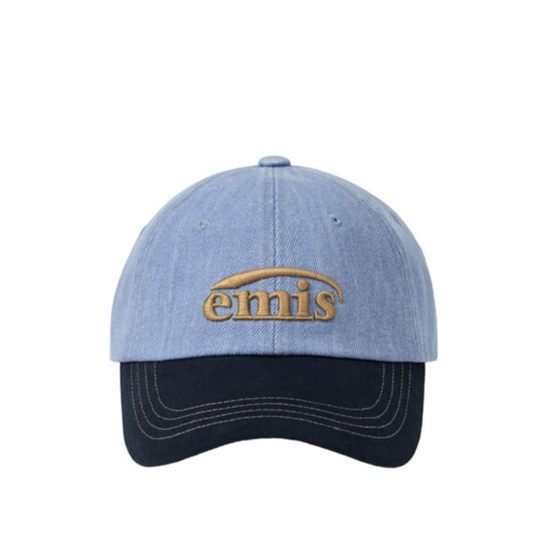 

EMIS WASHED DENIM BALL cap-LIGHT BLUE DENIM/NAVY LIGHT BLUE DENIM_NAVY