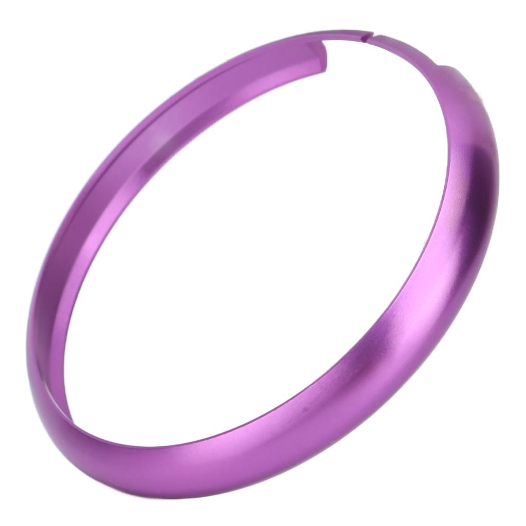 Car Remote Key Fob Decorative Ring Trim Purple Aluminum Replacement for MINI R55 R56 R57 R58 R59 R60 2008‑on