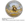 Bee Kind Bee Positive Challenge Coin Double Sided Inspirational Bee Commemorative Coin Collectible Metal Token Motivational Gift for Women Men