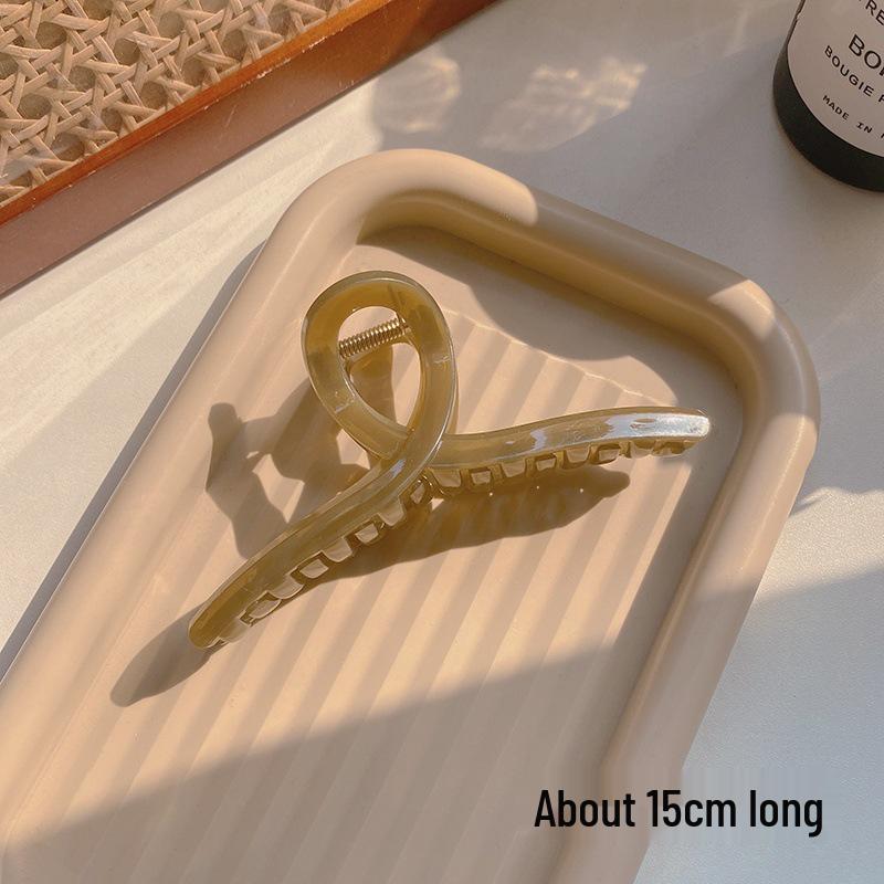 Large French Retro Claw Hair Clip for Elegant Women's Hairstyles.