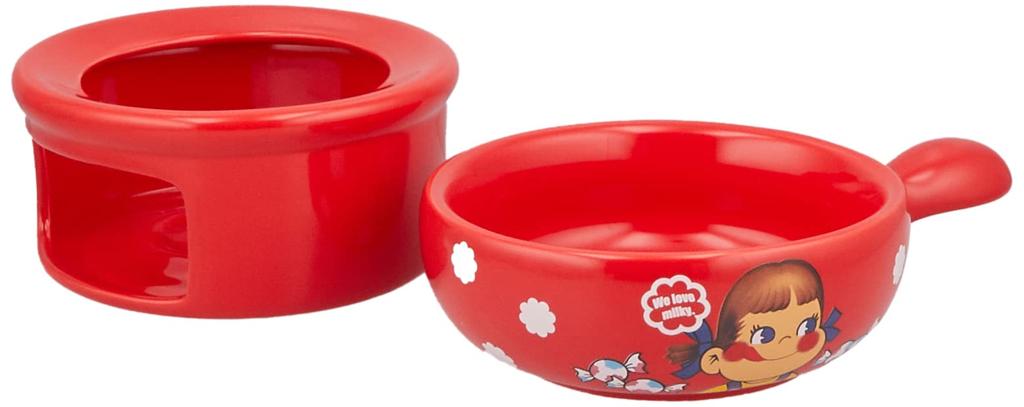 Sun Art Fujiya Peko Fondue Red Peko-chan Set, Approx. 370ml, SAN3799,