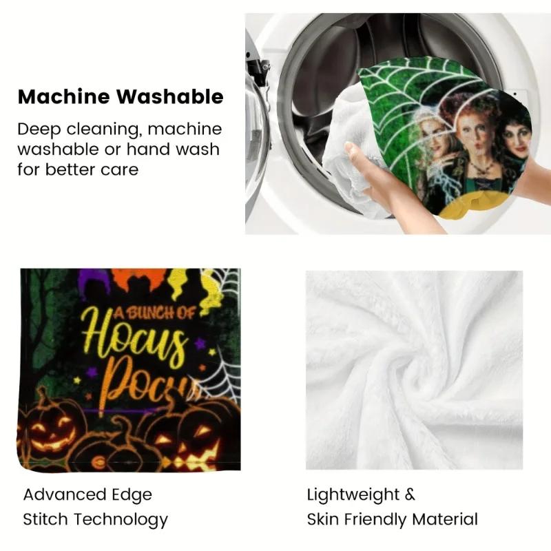 Hocus Pocus Blanket Hocus Pocus Cartoon Movie Characters Theme Blanket -Ideal Movie Theme Gift Decor For Home Living Room Bed