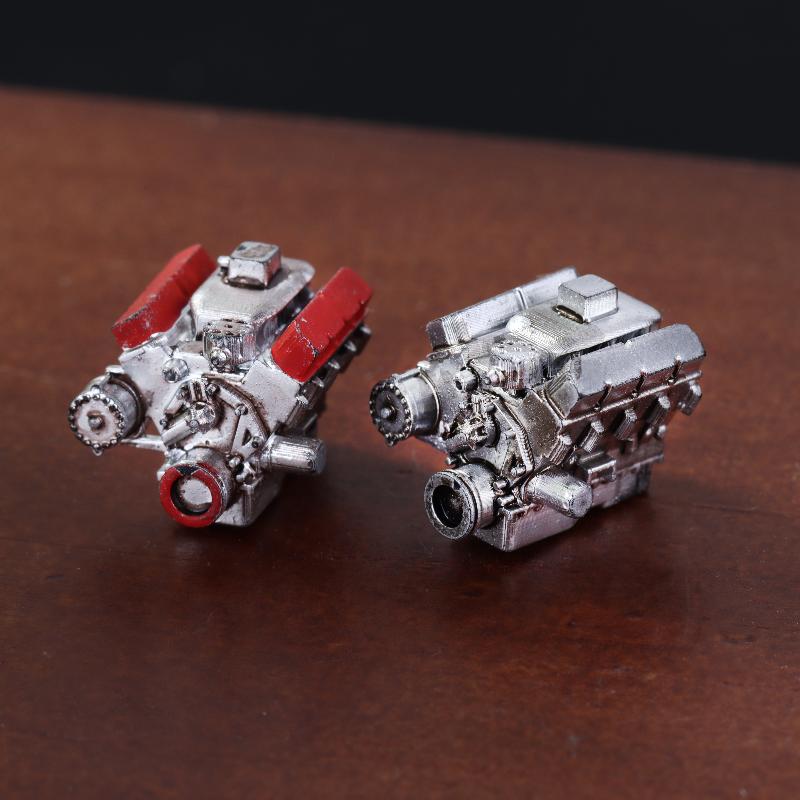 1:64 Engine Model Simulation Micro Garage Scene Ornament for Car Model Display Collector Sand Table Decoration Accessory