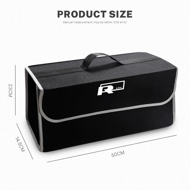 Valve Stems Caps VW Car Interior Organizer Box Foldable Felt Cloth Storage Bag For Volkswagen Polo Golf GTI CC Tiguan Arteon Pas zw4